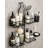 Black No-Drill Bathroom Shelf: Multifunctional Zoned Storage—The Perfect Organizer for Shower Essentials and Small Items.