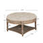 Table basse ronde avec repose-pieds-546053374