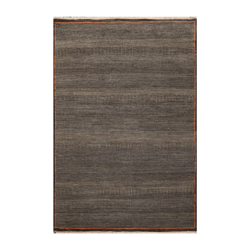 Tapis brun/noir