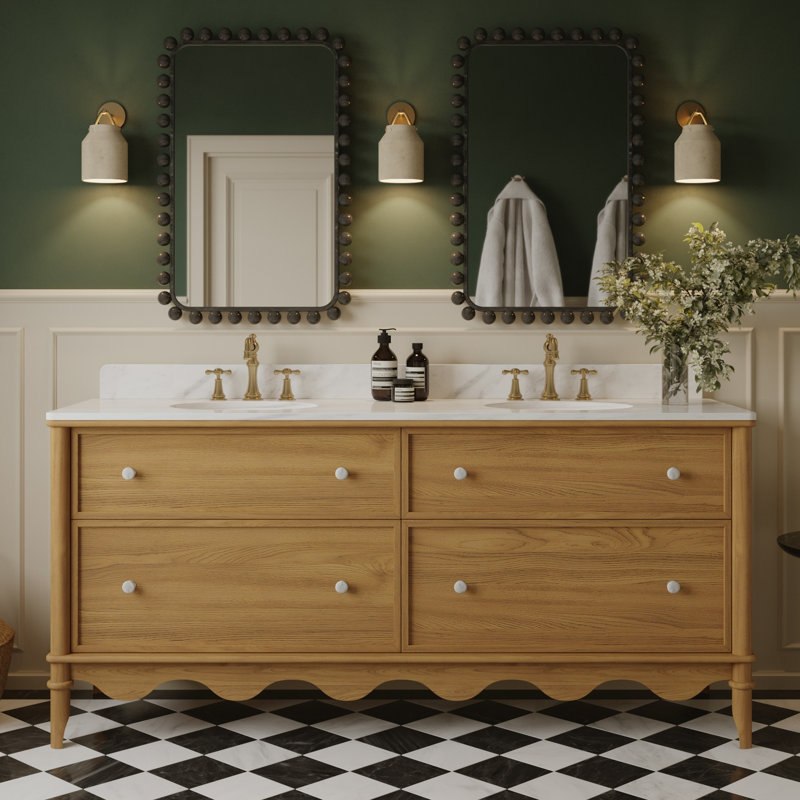Meuble-lavabo Juliette, Chêne naturel rehaussé, 24"