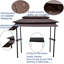 Pavillon de jardin 8 pi x 4 pi avec auvent ignifuge