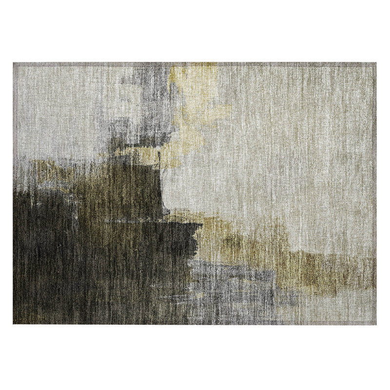 Chayil Area Rug with Non-Slip Backing, Rectangle 1'8" x 2'6"
