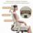 Ergonomic Mesh Office Chair with Foldable Backrest, Adjustable Lumbar Support, 2D Armrests and Retractable Footrest, Minimal Assembly Home Office Desk Chair，Cream-1600404868