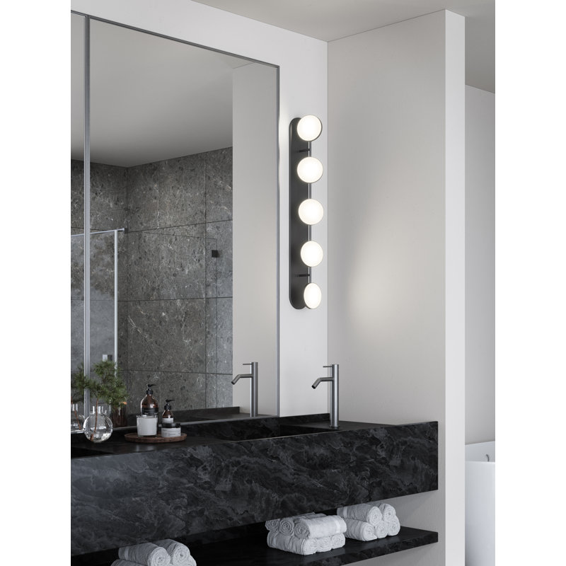 Black Outdoor Dimmable Direct Wired LED Vanity Light
