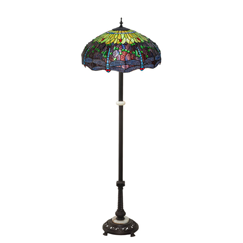 Riyad Floor Lamp, Green/Blue