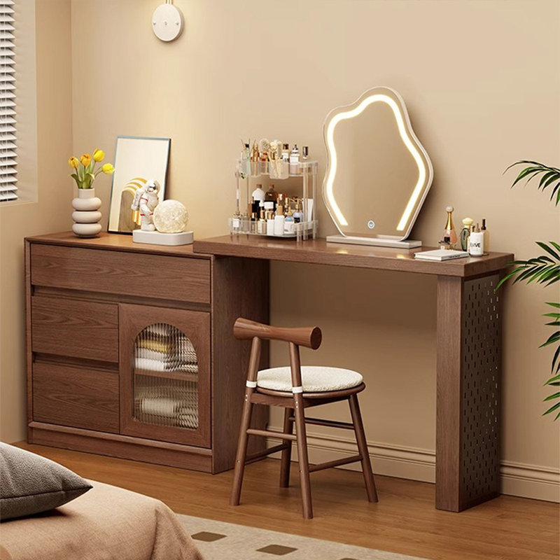 Makeup Vanity with Light mirror,3 drawers,1 chair
