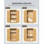 Abri de jardin vertical en bois massif de 1,58 m de hauteur-82396208