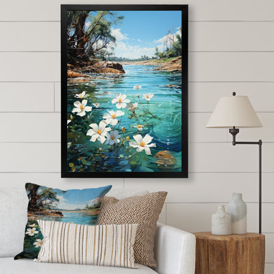 Plumeria Lake Paradise - impression sur toile florale et botanique