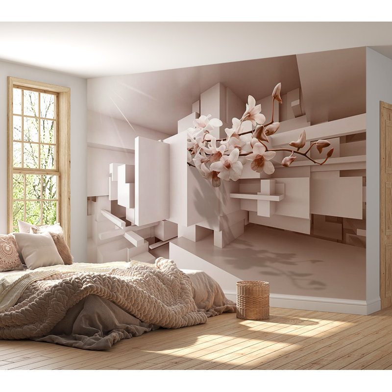 Murale Chontelle Urban Botany, Blanc / beige, L 55 po x l 77 po