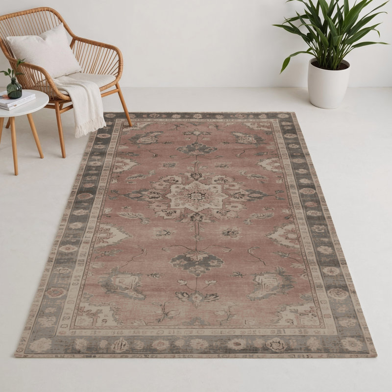 Overdyed Gray Indoor and Outdoor Area Rug, Rectangle 9' x 12'