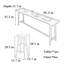Tables et chaises de comptoir en bois massif-1015281105-1015281107