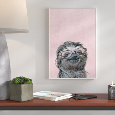 Triston «Sloth in Pink», reproduction sur toile encadrée