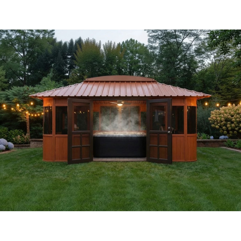Aspen 17.5 Ft. W x 11.5 Ft. D Ultrawood Composite Patio Gazebo