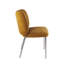 Evaya Chenille-Upholstered Stainless Steel Base Dining Chair In Pineapple-1886555126