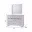 Commode 7 tiroirs Matrix Traditional en bois blanc
