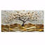 Ensemble de salon art mural blanc Folk Art Basswood Gold Tree-840863283
