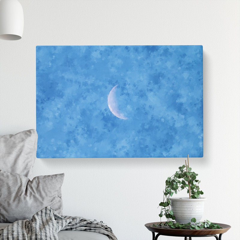 Moon In Morning Light - Print, Wrapped Canvas, 35cm H x 50cm W x 3cm D