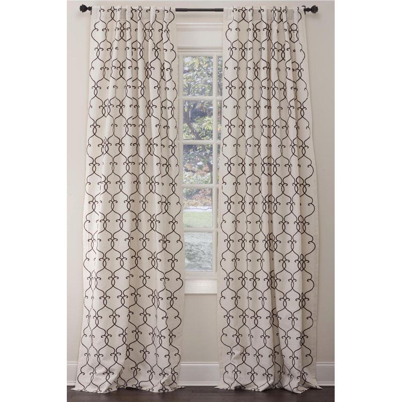 Gable Room Darkening Curtain, Chocolate, 50" W x 108" L