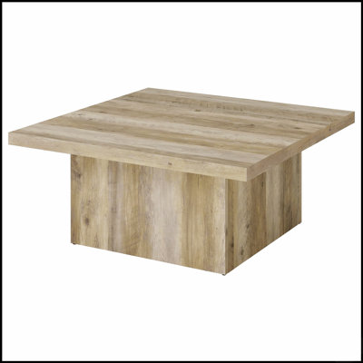 Ensemble de tables basses 3 pièces en pin vieilli avec charme rustique et fabrication durable pour des salons confortables
