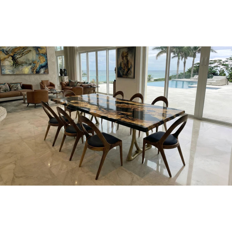 Pheraea Walnut Dining Table, 42" W x 72" L