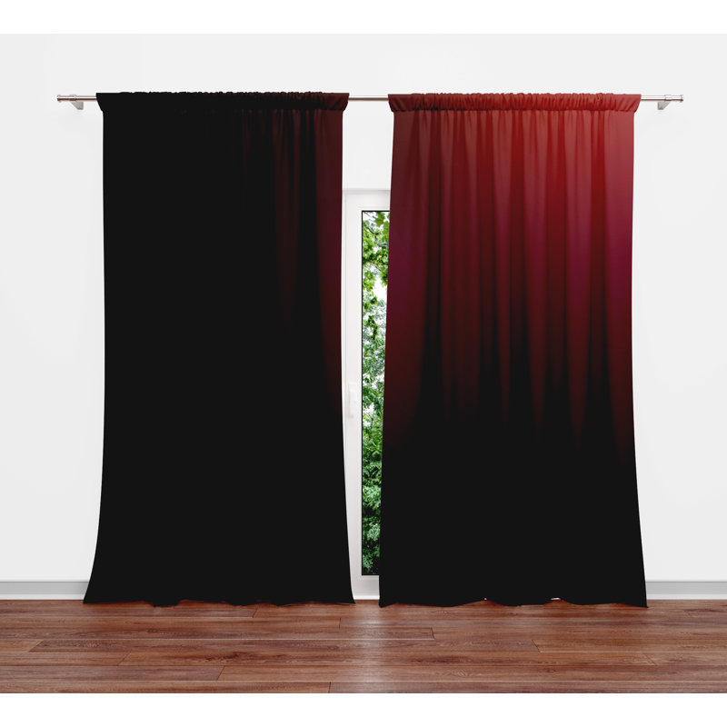 Ensemble de rideaux en polyester 2 pièces, L 20 po x L 52 po