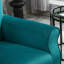 Fauteuil d'appoint à oreilles de style Mid-Century moderne avec pieds en bois robustes et haut dossier-647213846