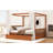 Wooden Canopy Bed with Storage Drawers-2097561016-2097561015
