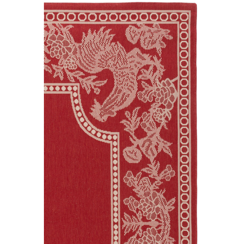 Havza Performance Floral Indoor/Outdoor Area Rug, Rectangle 6'7" x 9'6"