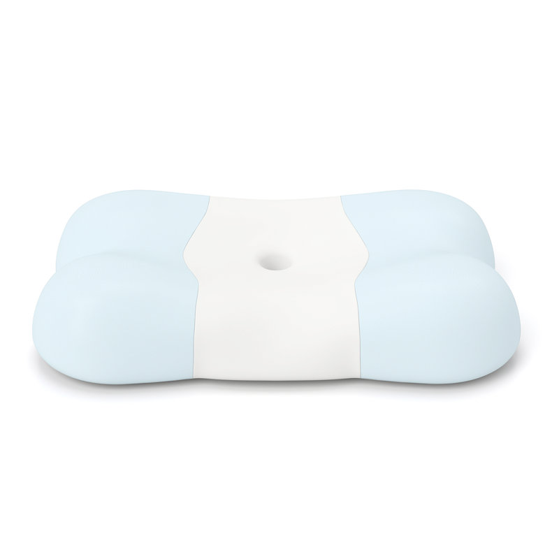 Oreiller en mousse viscoélastique Butterfly Cloud Contour, Blue;White
