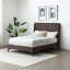 CARMER UPHOLSTERED BED FRAME SUPER KING MOCHA