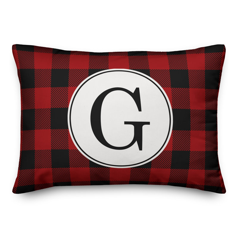 Checkered Throw Pillow, G