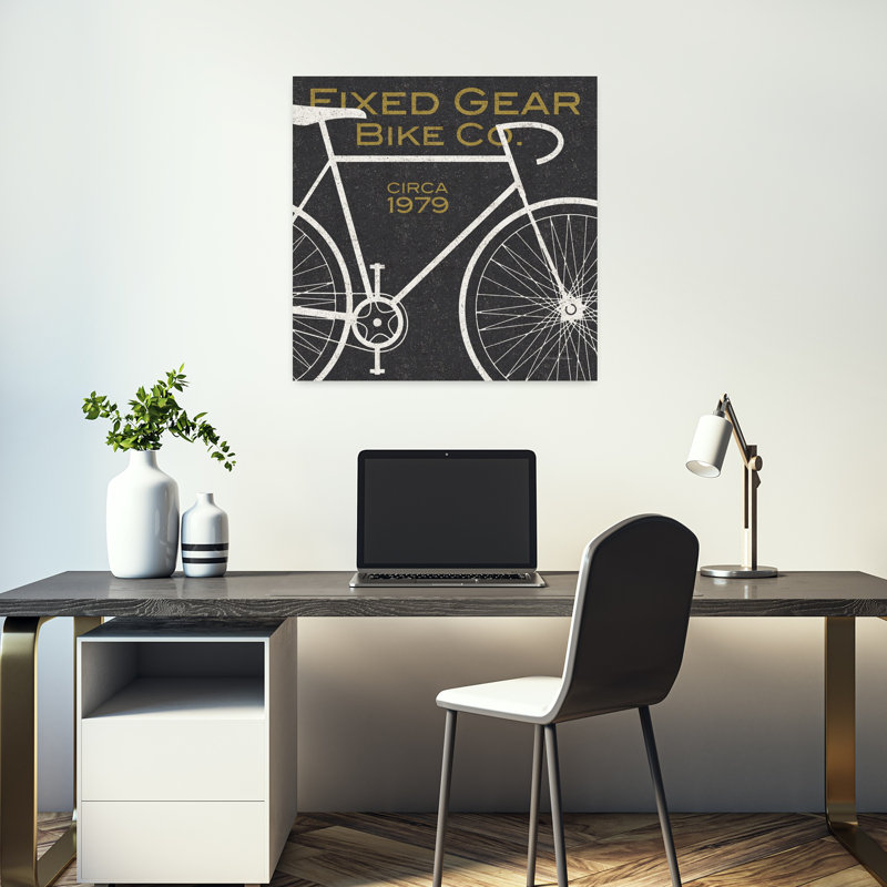 Fixed Gear Bike Co, art contemporain, H 18 po x l 18 po