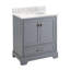 Quen 30" Freestanding Single Basin Vanity Set with Cabinet, Vanity Top, and Oval Undermount Sink-1077026751-1077166128-1077166132