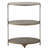 Oval Shaped Metal 3-Tier Shelf-1355687398