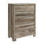  Ensemble de chambre à coucher complète 5 pièces Cllisie Brown-1013953513