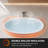 73"free Standning Bathtub Solid Surafce Soaking Tub-125490352