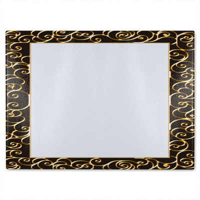 Ancient Egyptian Border Glass Chopping Board