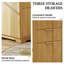 Bureau 59 po en L 59,8 po avec 6 tiroirs de rangement encastrés en bois-1372979237