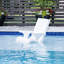 Chaise de patio et de piscine Adirondack blanche à eau