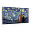 «Dogs Journey Starry Night», reproduction sur toile-92761405