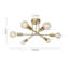Tubeeuse Modern Sputnik Chandelier Industrial 6-Light Semi Flush Mount(Bulbs not included)-1303878661