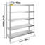 203 cm W Stainless Steel Shelving Unit