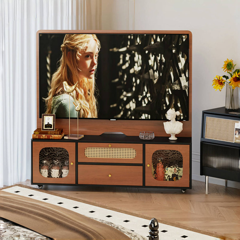 Meuble télé moderne et simple, H 59,06 po x L 59,06 po x l 15,75 po