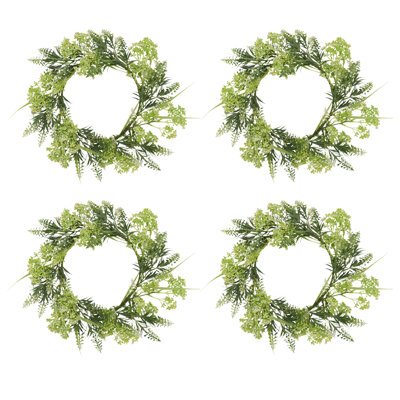 Couronne florale mixte (ensemble de 4)