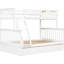 Lit superposé simple au-dessus d'un lit double avec tiroirs, en pin et structure, garde-corps de couleur, support stable en bois, usage multiple-1613559169