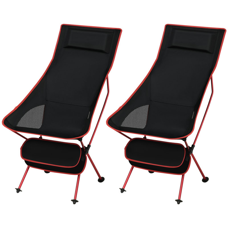 Camarri Folding Camping Bench, Red