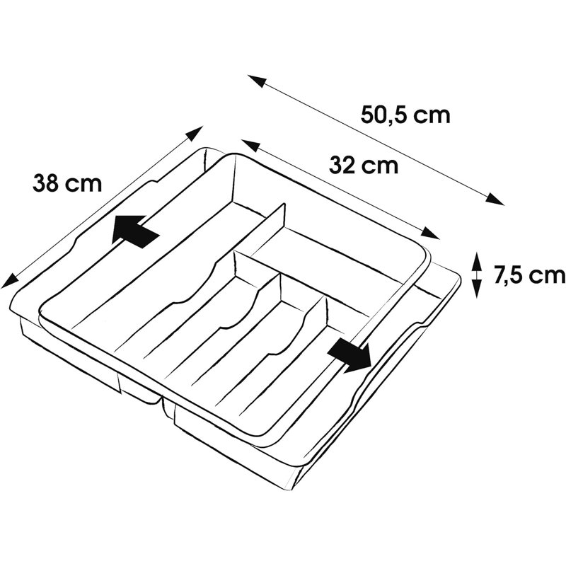 Plastic Square Utensil Storage Set