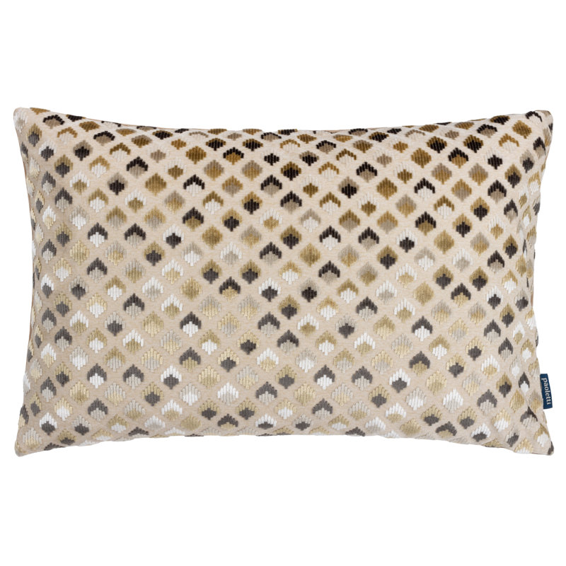 Lexington Geometric Rectangular Throw Pillow Cover, Warm Taupe