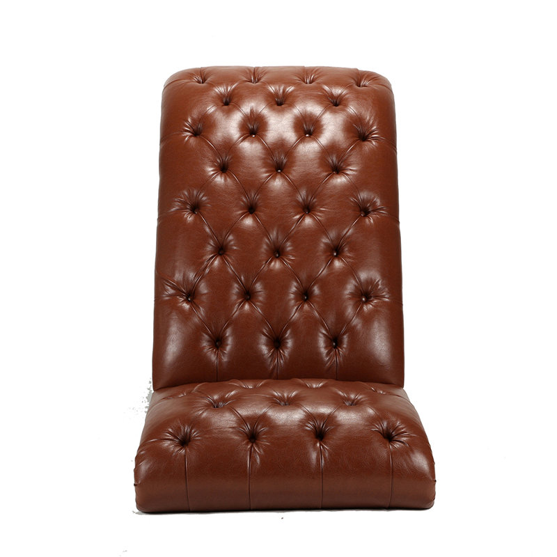 Canapé sans accoudoirs 62,8 po Pailey, Similicuir brun