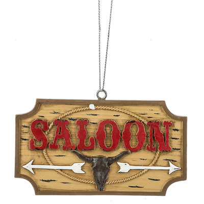 Figurine décorative à suspendre « Saloon »